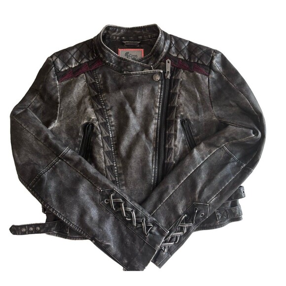LOFT Jackets & Blazers - Circus by Sam Edelman Women’s Vegan Leather Moto Biker Jacket Gray Size M